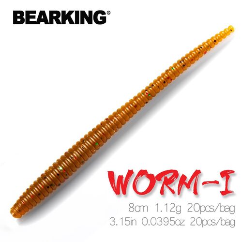 新款面条虫8cm/1.12g路亚仿生