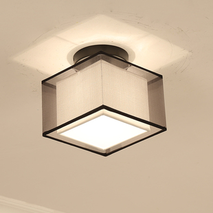 新中式 吸顶灯过道走廊玄关阳台LED灯现代简约圆形小房间门厅灯具