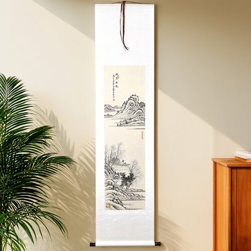 高端纯手绘国画山水画真迹