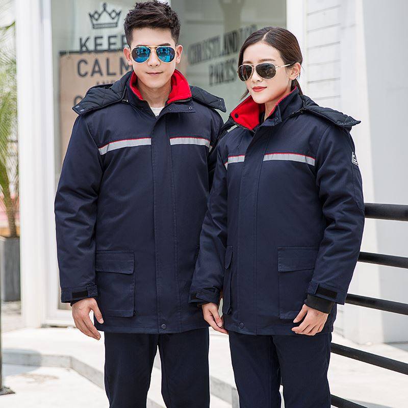 加油站男防静电工作服棉衣冬季油田防寒冬装棉服国家电网劳保棉袄