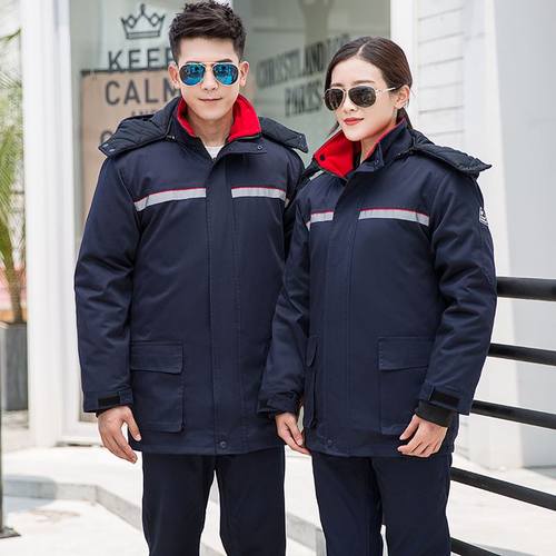 加油站男防静电工作服棉衣冬季油田防寒冬装棉服国家电网劳保棉袄