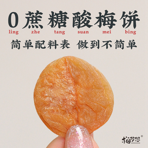 日式梅饼无糖精话梅肉无核话梅子梅干孕妇零食陈皮干酸甜休闲蜜饯