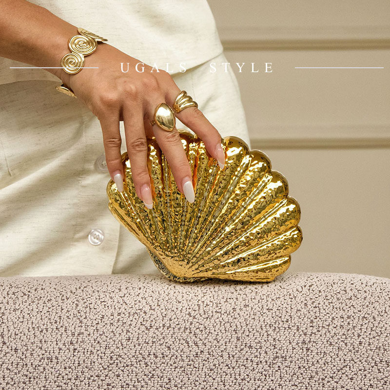 UGALS法式复古高级感亚克力迷你扇形贝壳晚宴零钱手拿斜挎小包女,箱包皮具/热销女包/男包,手拿包,淘宝优惠券,粉丝福利购,淘宝优惠卷