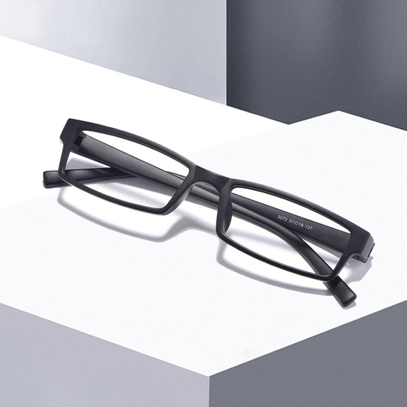 小框TR90细框眼镜架男女方框黑色眼镜 男女小脸方形眼镜框架配镜