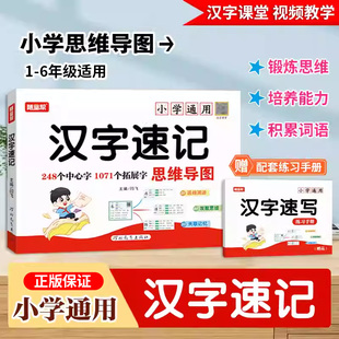 新版随堂帮小学生汉字速记速写视频教学思维导图认字识字书幼儿启蒙认字读音笔画近义反义词成语字典书籍练习本练习册语文生字预习