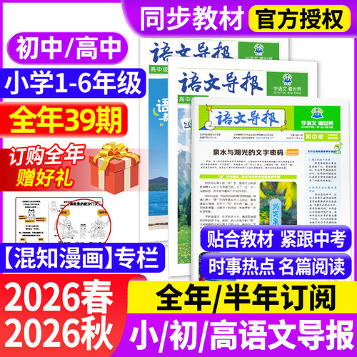 小学/初中/高中语文导报半年全年