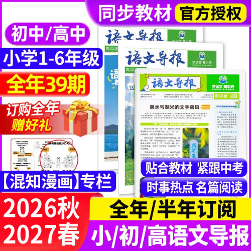 小学/初中/高中语文导报半年全年