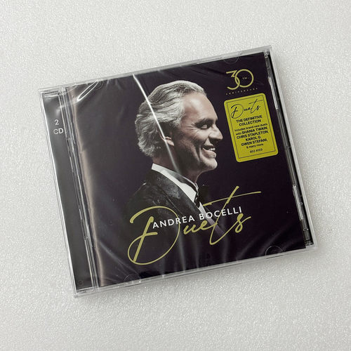 进口 Andrea Bocelli Duets 安德烈波切利 对唱经典 30周年 2CD