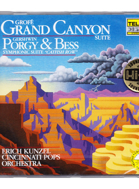 正版TELARC CD80086 格罗菲 大峡谷组曲 格什温作品 进口古典音乐