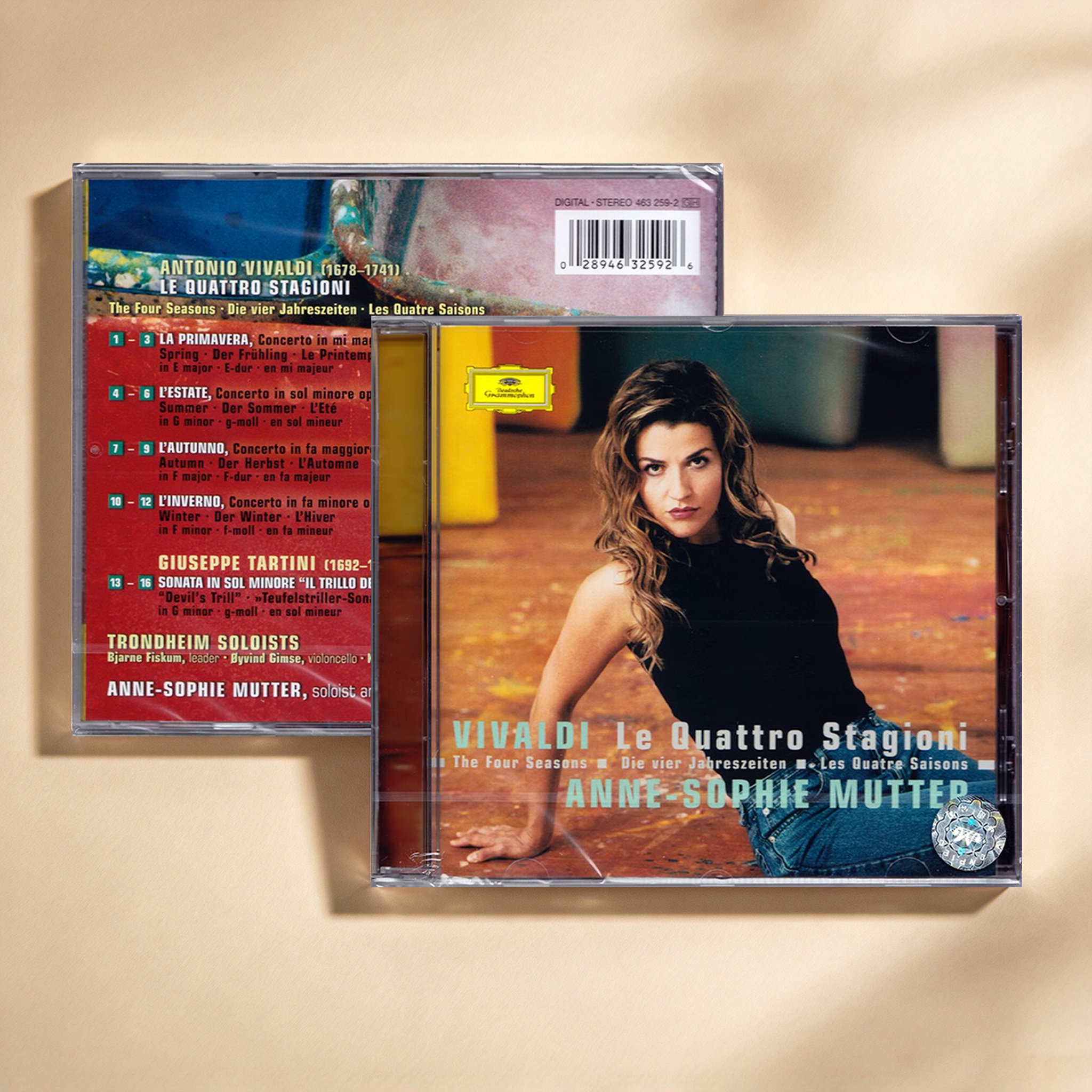 原版进口CD 维瓦尔第 四季 小提琴协奏曲/穆特 4632592 古典音乐
