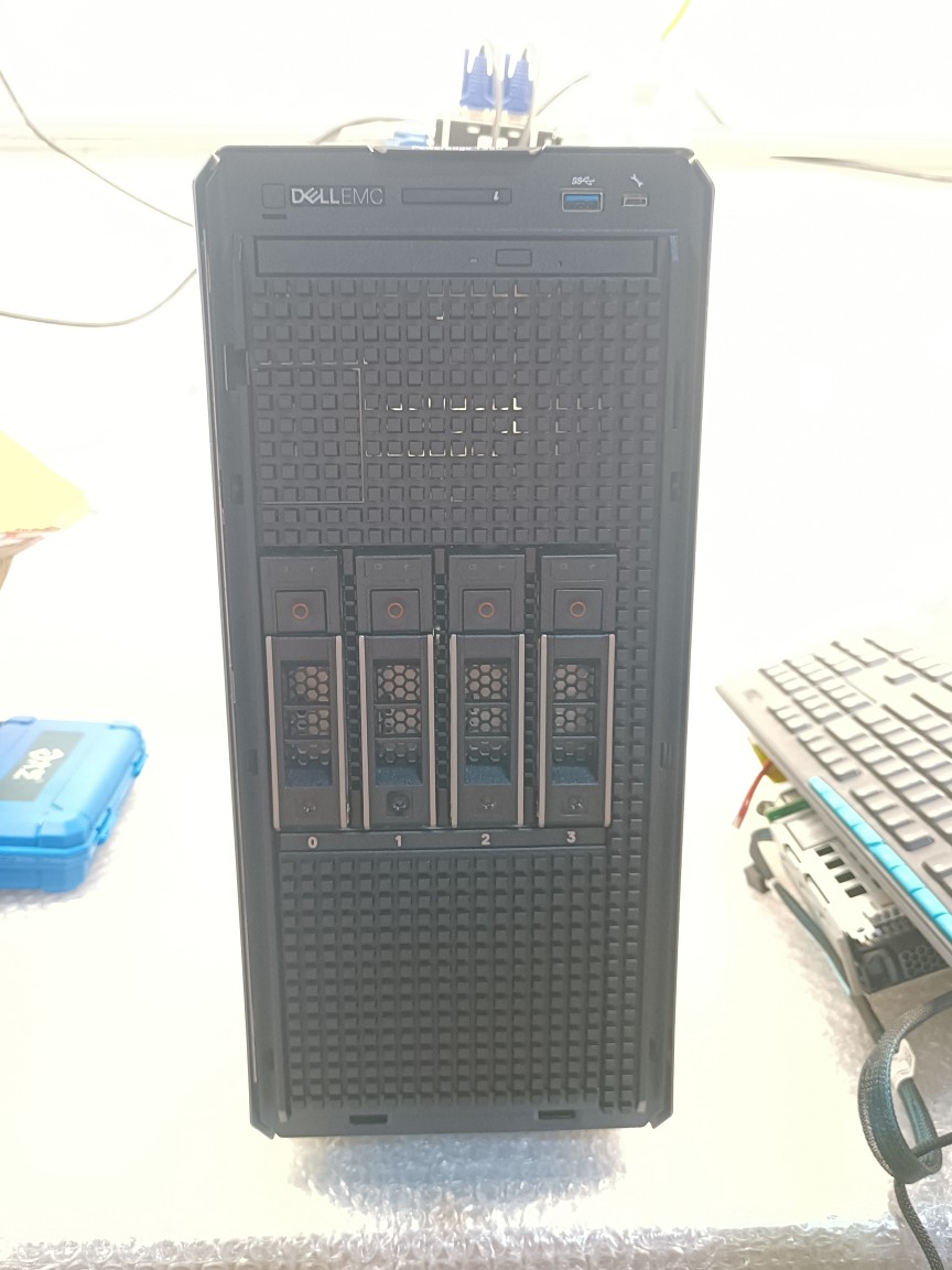 戴尔T350服务器 E-2388g 64GB H755 4x 1.2T10K 600W*2 远程 包邮