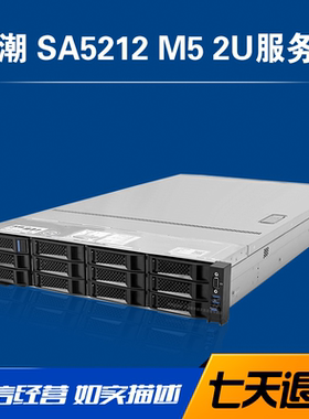 浪潮SA5212M5服务器 4114 2x32G 3X8T RAID5 2XGE 800W 包邮
