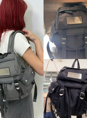 现货 Matinkim 通勤旅行大容量金属标尼龙大号小号双肩背包书包