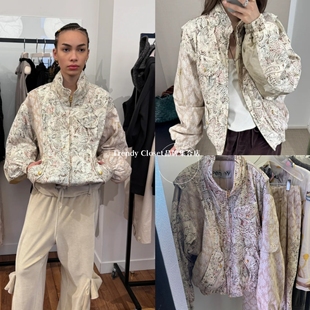 25秋季 OPEN 腰果花紋印花夾克外套闊腿褲 套裝 新款 韓國(guó)直郵