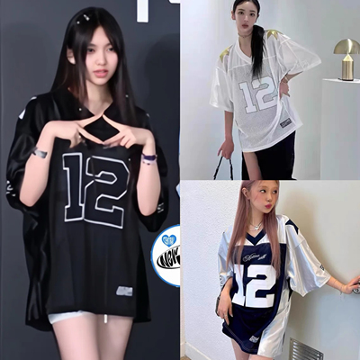 部分现货 2000Archives 设计师品牌 复古运动数字球衣网面短袖T恤