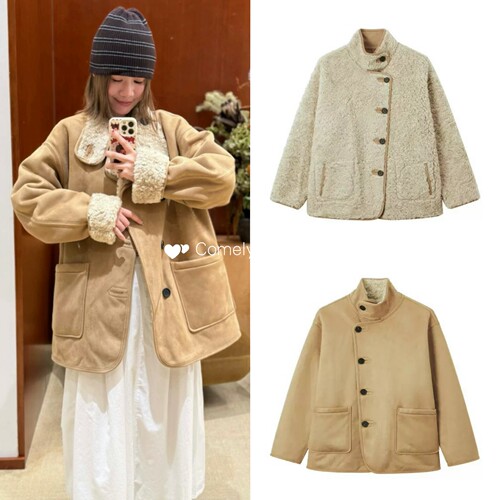 韩国已定 LOW CLASSIC 设计师品牌 26秋冬新款双面穿羊羔毛外套女
