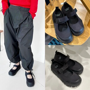 现货 AMOMENTO 25夏新款 摸摸头厚底玛丽珍运动鞋休闲鞋单鞋 男女