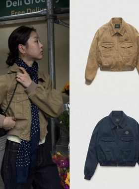买手店 The barnnet 25秋季新款 八奶复古单排扣拉链夹克短外套女