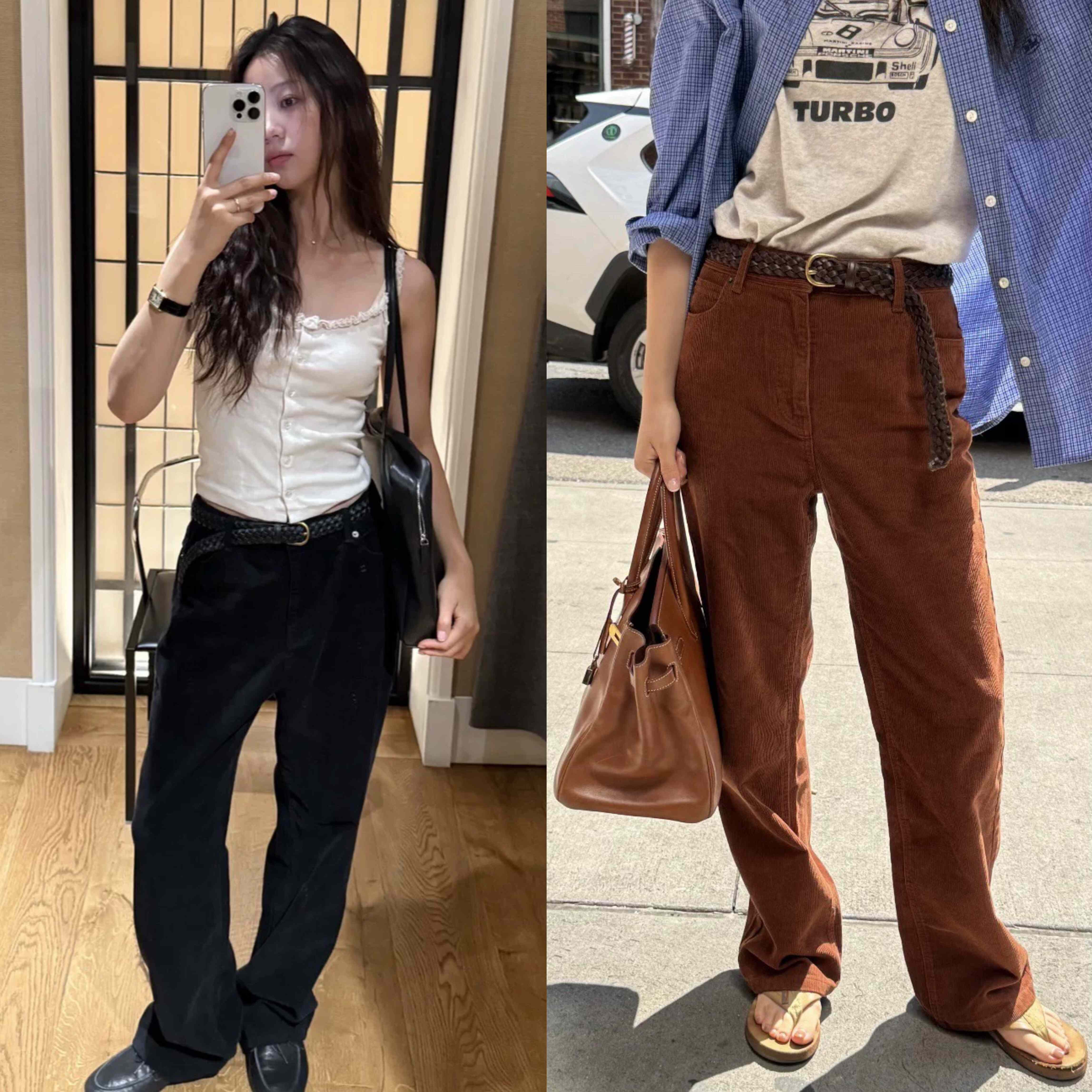 国内现货 The barnnet 八奶 2025新款 休闲高腰直筒灯芯绒长裤女