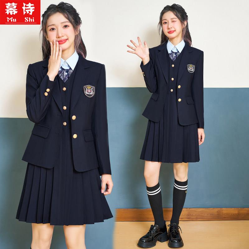 学院风jk制服西服套装学生班服学校演讲比赛演出制服气质幼师工服