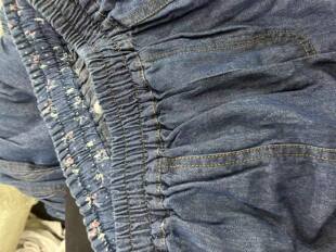 日单外贸女装2026秋季新款时尚百搭裤腰花边牛仔裤女设计感小众