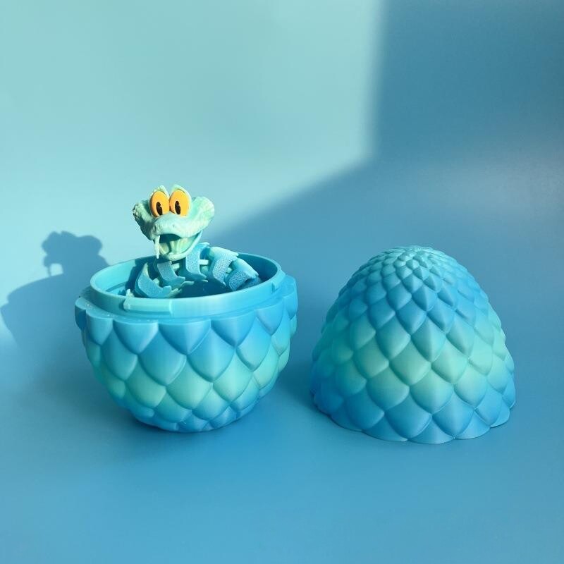 盖瑞蛇宝宝蛇蛋玩偶疯狂动物城第二季手办3d打印关节可动炫彩盖瑞