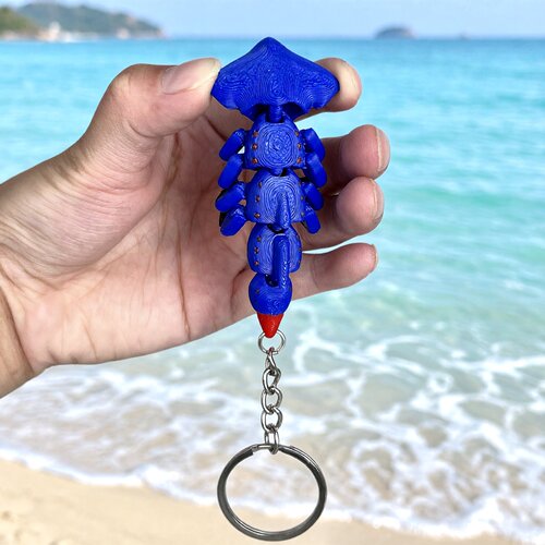 3d打印Q版卡通暗影利维坦手办挂件钥匙扣深海迷航窥视者幼猴挂链