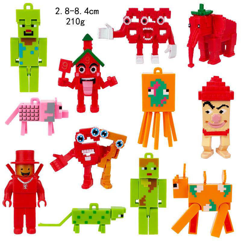 跨境新品窃取脑腐山海经手办游戏周边像素人9号房子666数字公仔