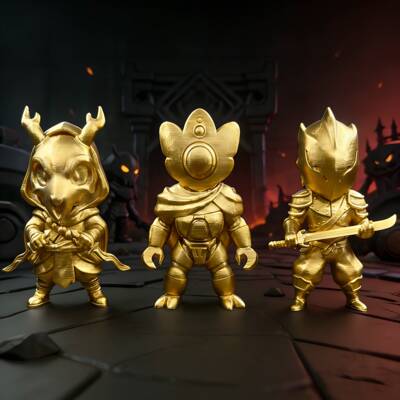 Slay the Spire 2杀戮尖塔黄金主角三人vs八体与德卡手办玩具新款