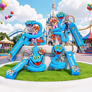Zootopia疯狂动物城2公仔钥匙扣盖瑞一条蛇可爱卡通挂件儿童礼物