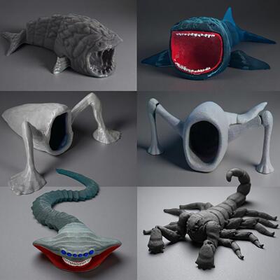 3D打印深海迷航食海者玩具海怪玛雅布鲁亨德森吞噬者巨兽模型礼物