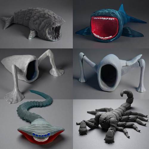 3D打印深海迷航食海者玩具海怪玛雅布鲁亨德森吞噬者巨兽模型礼物