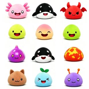 跨境新品Slime Rancher史莱姆牧场毛绒玩具卡通q萌公仔娃娃抱枕