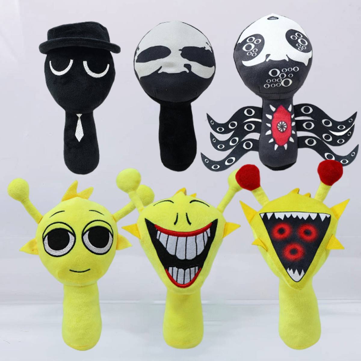 节奏盒子第三阶段毛绒玩具变异魔鬼西蒙布莱克音乐公仔玩偶