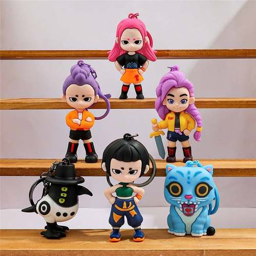 高品质猎魔女团挂件手办KPOP demon hunters立体公仔钥匙扣包吊饰