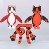 Brainrot窃取脑腐新款 Steal 毛绒公仔稀有草莓猫头鹰毛绒玩具