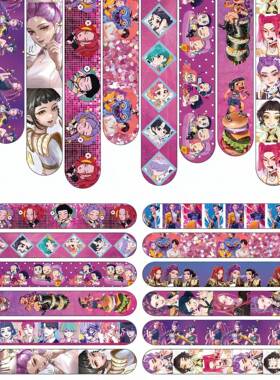 跨境kpop猎魔女团爆款啪啪圈鲁米拍拍游戏手环沙加男孩护腕玩具