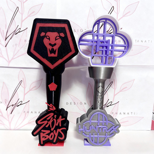 kpop demonhuntes猎魔女团男团应援棒带灯光cos玩具3d打印手办