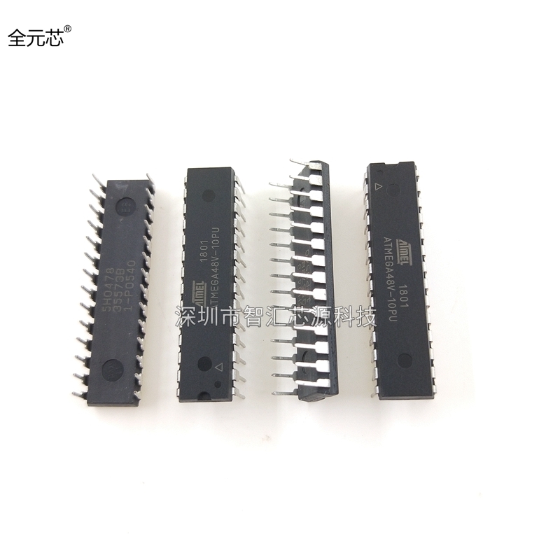 ATMEGA48V-10PU 芯片 8位微控制器 4K闪存 直插DIP28 集成电路IC