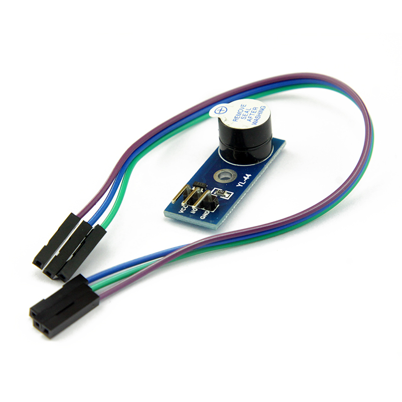 音频模块 5V蜂鸣器模块 电磁式有源蜂鸣器模块 长声 配3根杜邦线