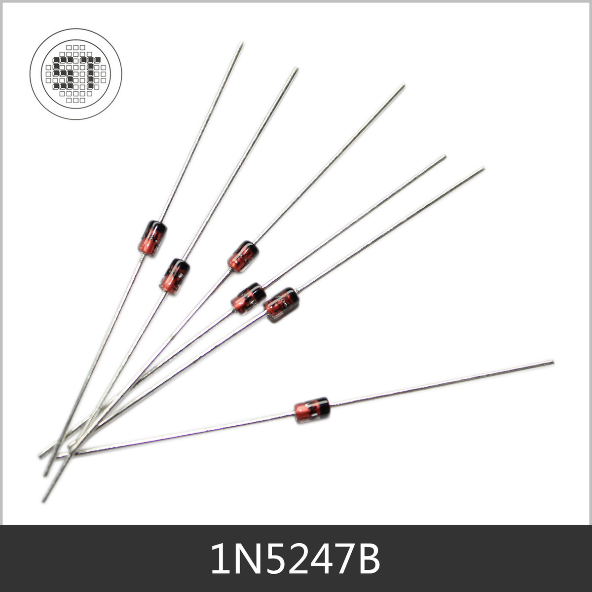 先科直插稳压二极管1N5247B规格0.5W 1/2W 17V DO-35环保