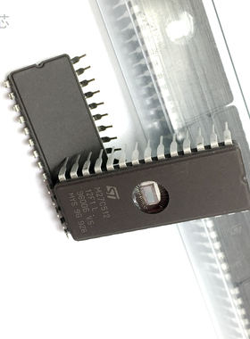 M27C512-12F1 窗口芯片 陶瓷带镜 存储器 M27C512-12FI 直插DIP28