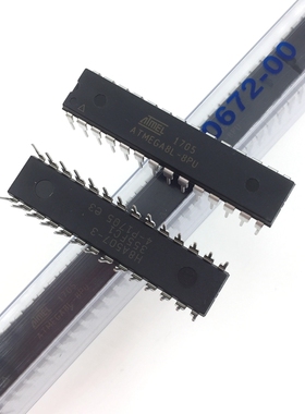 ATMEGA8L-8PU 单片机 芯片 直插DIP28 8位微控制器8K闪存