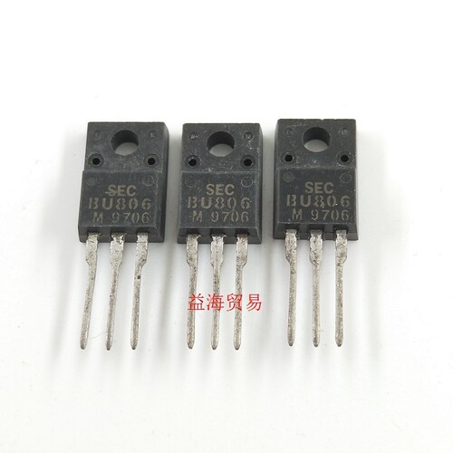 BU807M 三极管 BU806M 全新老库存原字原脚 BU806塑封直插TO220F