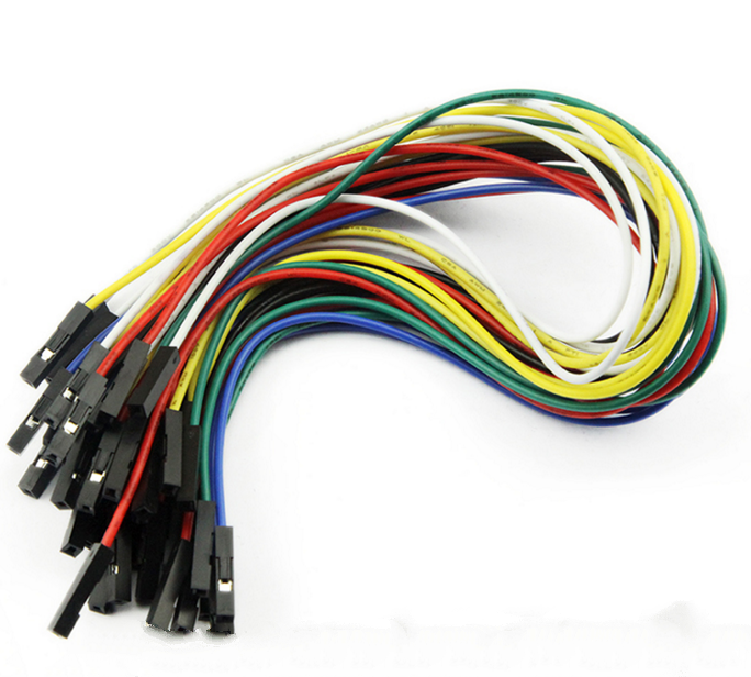 全元芯 24AWG 单根母对母头彩排链接线2.54MM 1P胶壳 25CM 杜邦线