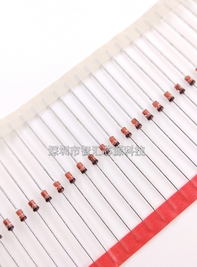 BZX85C47 二极管1.3W 1W 47V稳压玻璃封装 DO41直插 稳压管