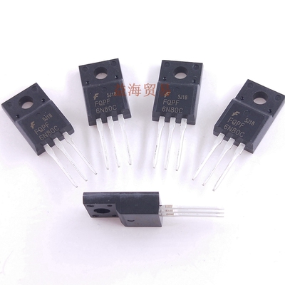 FQPF6N80C 全新原装进口 TO-220F 直插800V 5.5A 场效应MOS管6N80