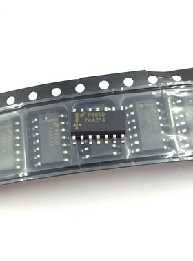 74AC14SCX 芯片74AC14 丝印 贴片SOP14封装 3.9MM尺寸 IC集成电路