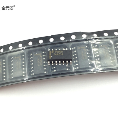 74AC14SCX 芯片74AC14 丝印 贴片SOP14封装 3.9MM尺寸 IC集成电路