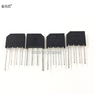 KBL608 整流桥 6A 800V 桥堆 扁桥 国产 直插四脚 DIP4封装
